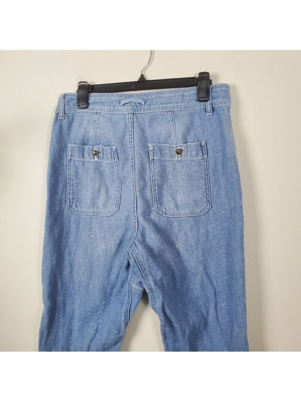 Free People We The Free Skye Relaxed Boyfriend Linen Jeans Size 29 - Picture 7 of 14